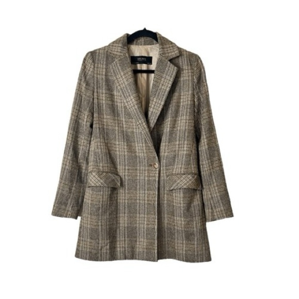 Zara Women's Plaid Blazer sz small